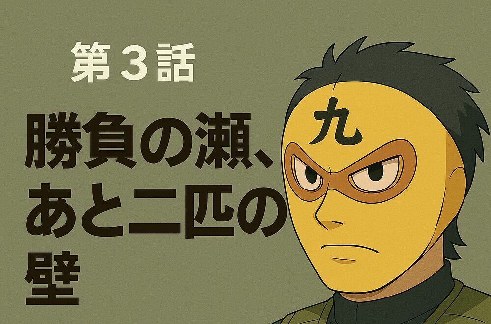 静かに闘志を燃やす追星ファイター。あと二匹、その壁を越えるため荒瀬に立ち続けた男。